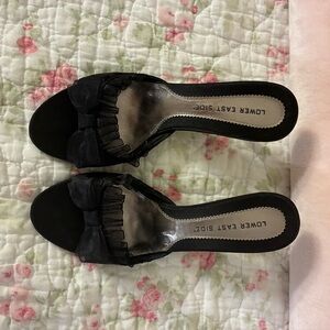 LOWER EAST SIDE Black Women's Heels with bow details